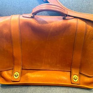 Vintage Leather Coach Briefcase bag